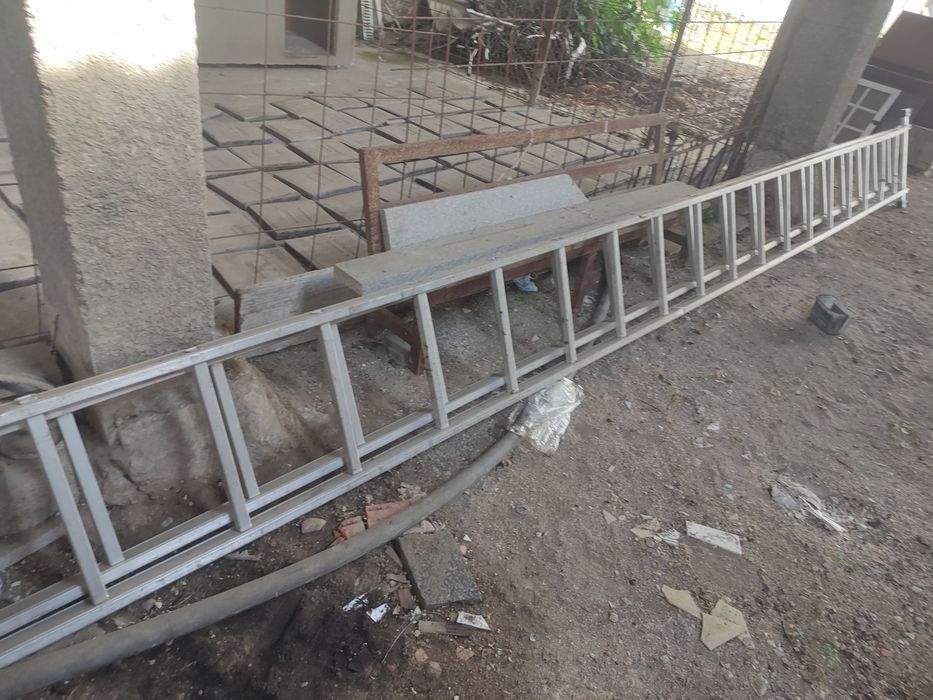 Escada de 2x6metros toda em alumínio