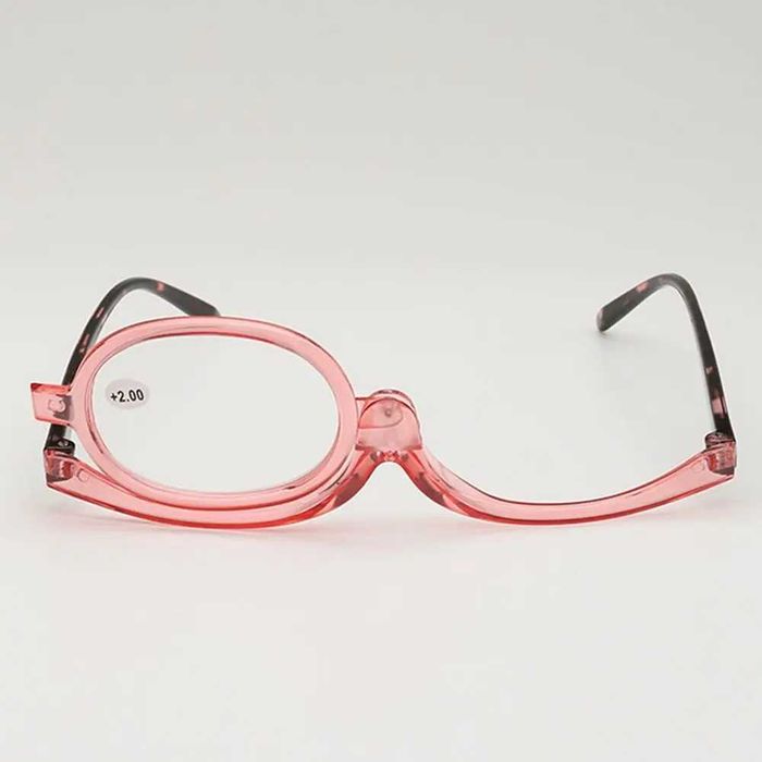 Очки для макияжа увеличительные,вращающаяся перекидная линза +2,5+3,+4