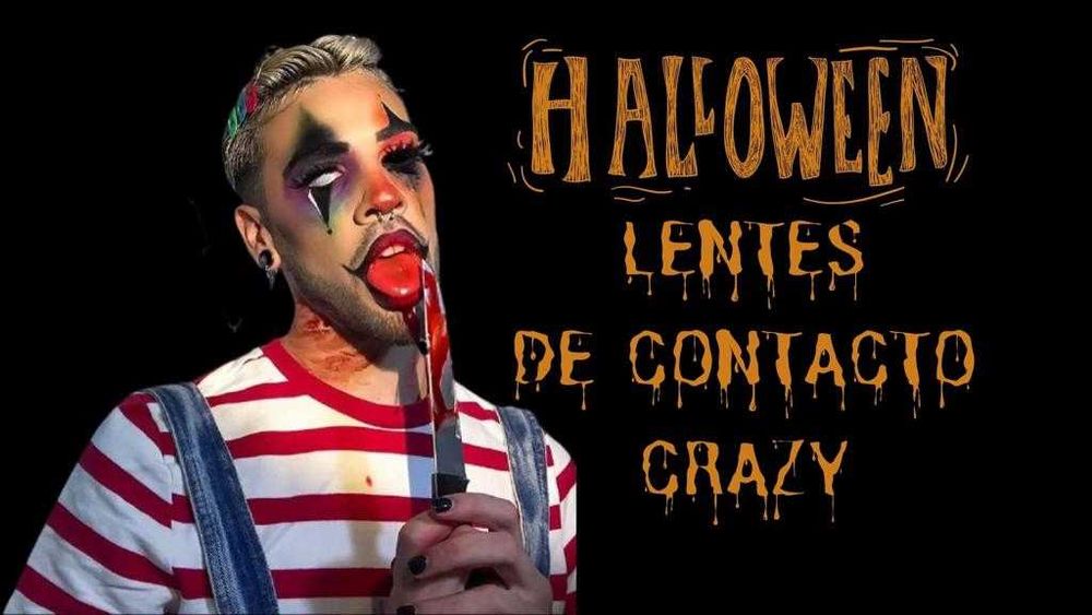 Lentes de contacto coloridas para o carnaval