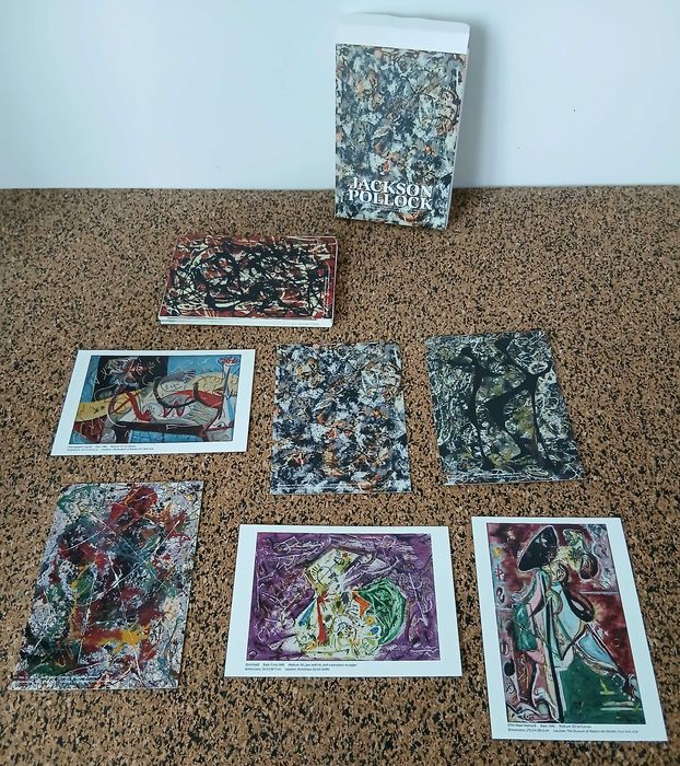 30 Postais de obras de arte de Jackson Pollock