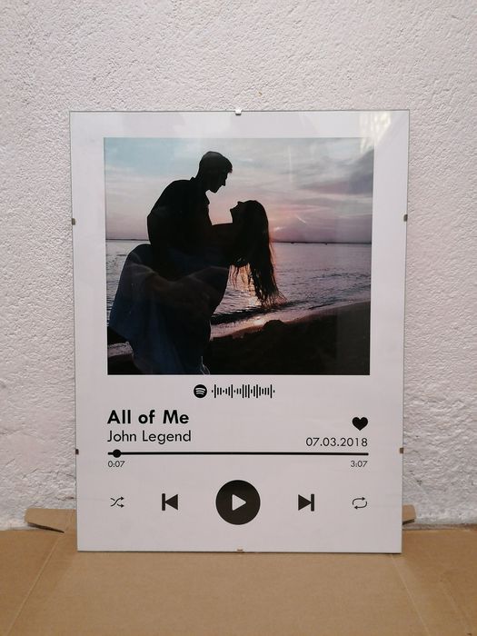 Placa Spotify Led + Modelos poster e quadro - presente natal