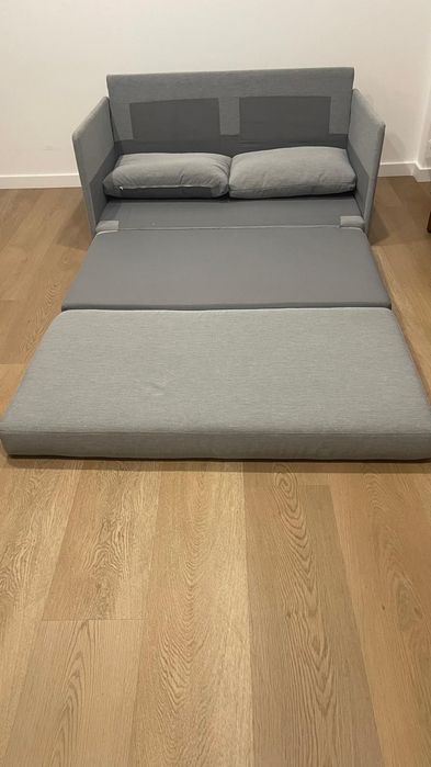 Sofá cama cinzento