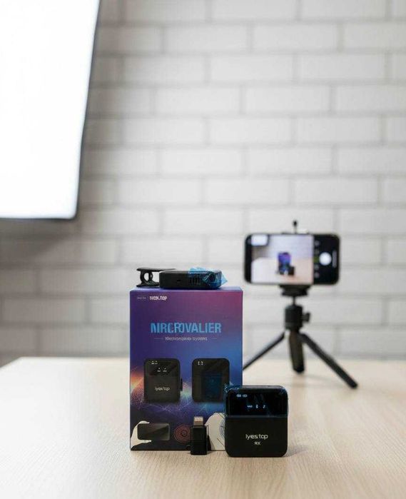 Бездротовий петличний Мікрофон  Iphone Петличний микрофон Android