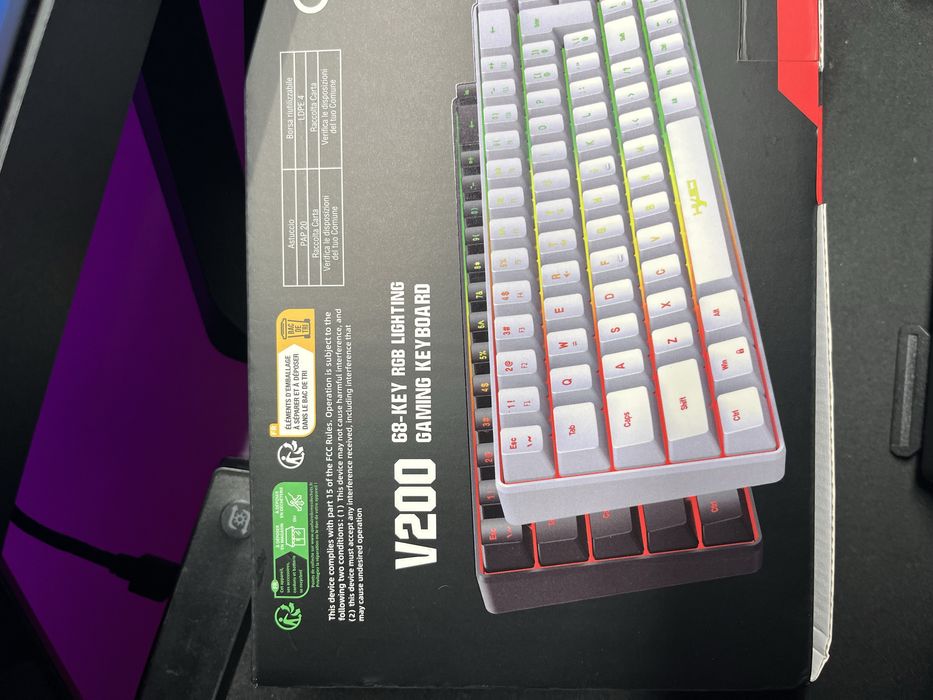 Teclado 68-KEY ROB LIGHTING GAMING KEYBOARD