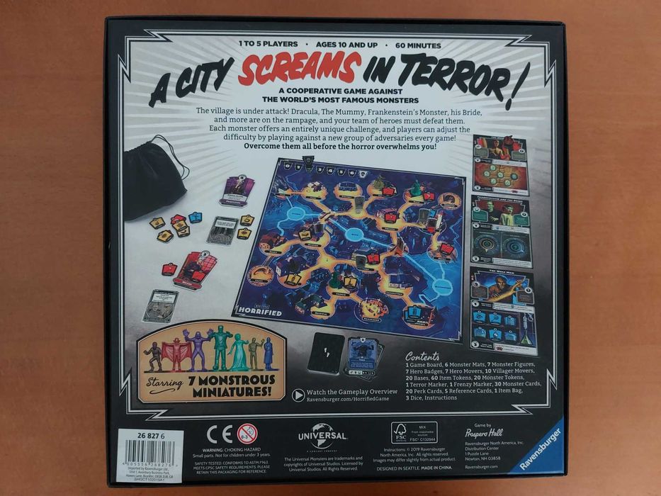 Horrified, English Edition (Board Game, Jogo de Tabuleiro)