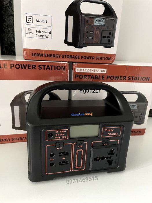 Портативна зарядна станція Eg012Li великий Power Bank павер банк 100W
