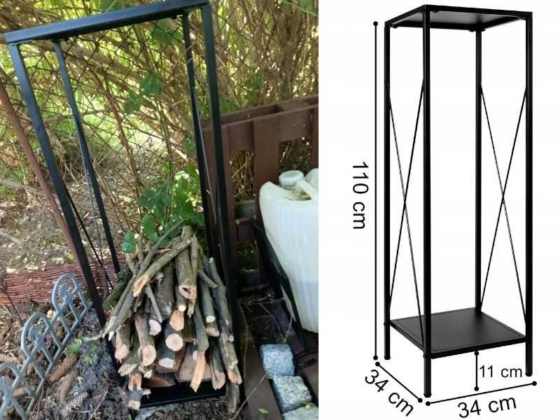 Stojak na drewno Kominkowe Do Pieca Ogniska Kominka XL