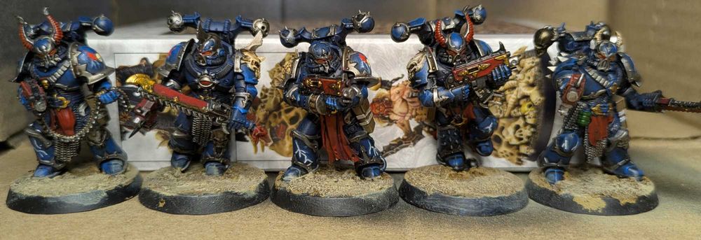 Warhammer 40k. Chaos Space Marines: Night Lords (10 шт, покрас)