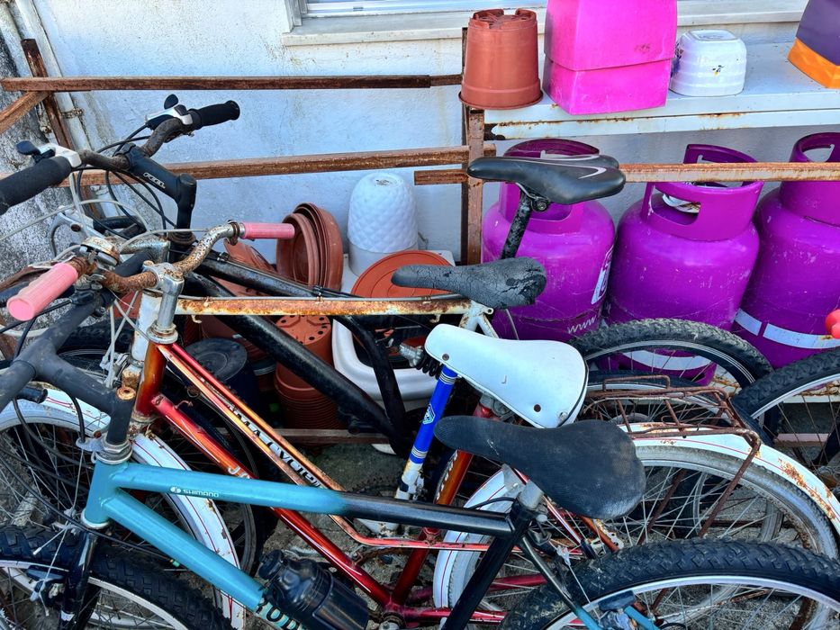 Conjunto de 7 bicicletas