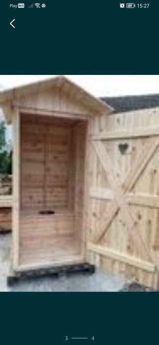 WC kibel na działkę