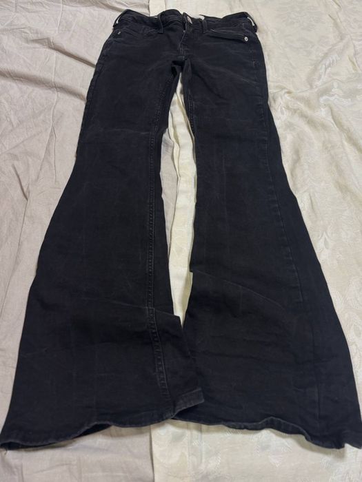 Джинсы клеш черные