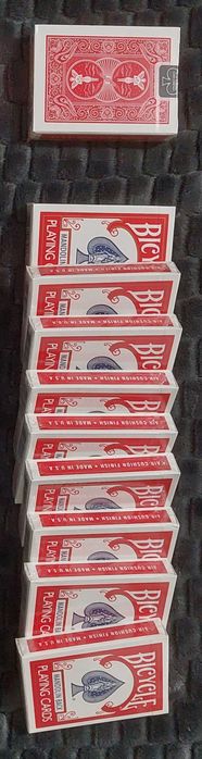 10 Baralhos de Cartas Bicycle Mandolin (Red)