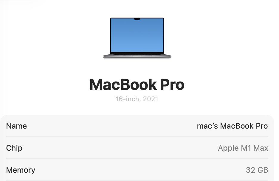 MacBook Pro 16’ 2021 M1 Max 32Gb 512Gb SSD 24 GPU