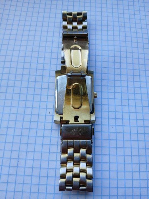 Вінтажний швейцарський чоловічий годинник EverSwiss 4508-GGS Таnk