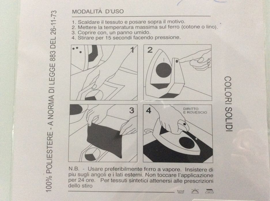Aplicação termoaderente bebé