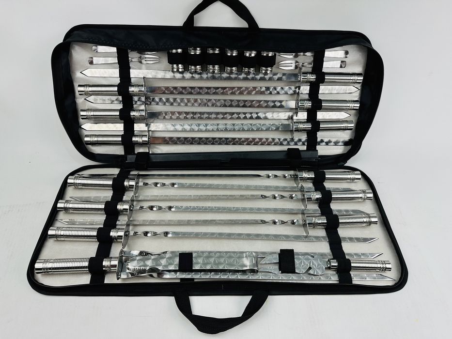 Набор шампуров для мяса и для Люля кебаб, подарочный набор