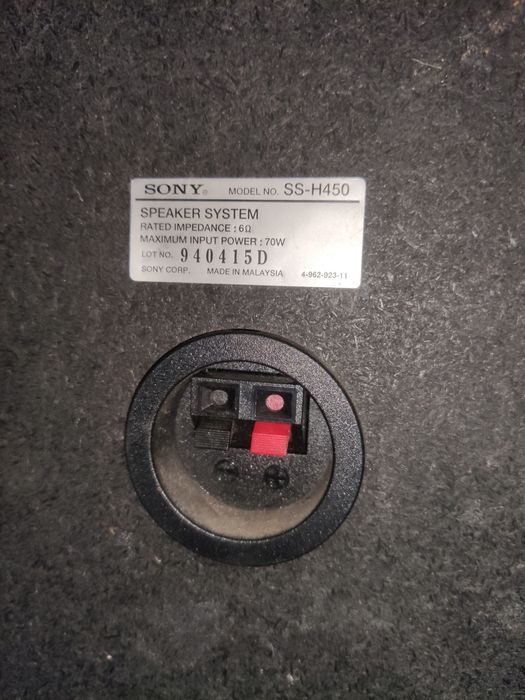 Colunas Sony usadas
