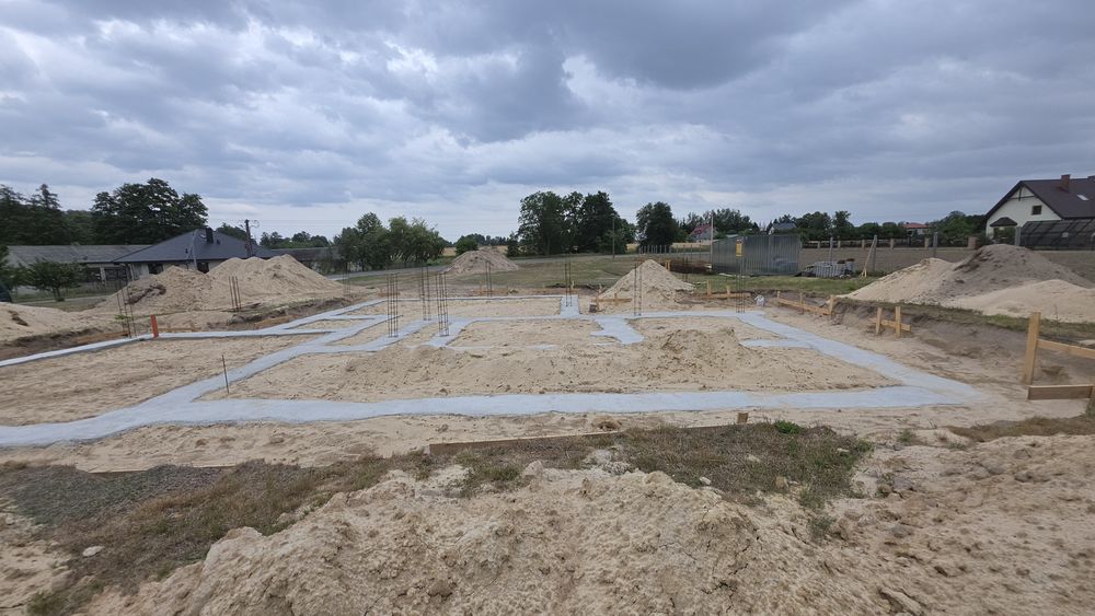 Działka budowlana 2481 m² z pozwoleniem na budowę i rozpoczętą inwestycją – Smogorzów, gm. Puławy - Widok 2