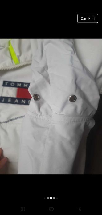 Tommy jeans wiatrowka deszczówka kurtka 38 M