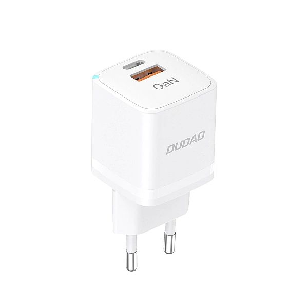 Ładowarka sieciowa GaN 33W PPS USB C/USB Dudao A13Pro - biała