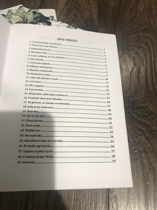 Śpiewniki weselne ślubne jak nowe A5 10 sztuk
