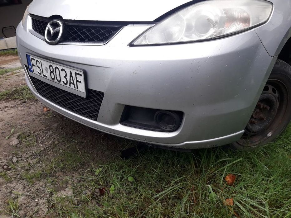 mazda 5 cr 05-10  maska zderzak kolor 22v zamek  pas atrapa lampa w kolor