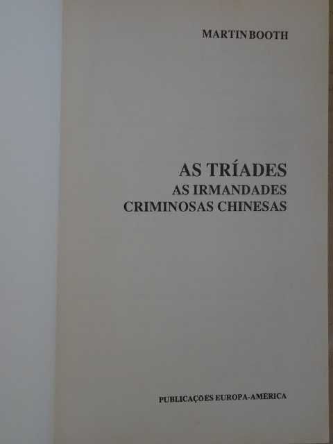 As Tríades de Martin Booth