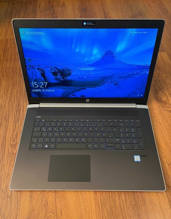 Laptop hp proobok 470 g5,i7-8550U,16 GB ram,256 GB SSD 17 cali stan bd