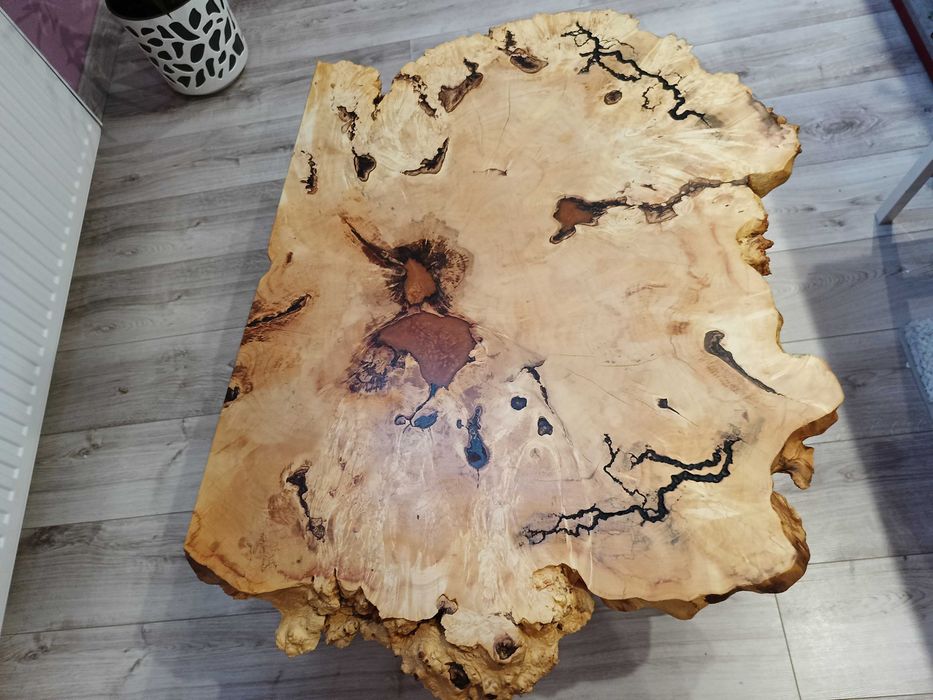 Stolik kawowy ława stół drewno naturalne klon loft