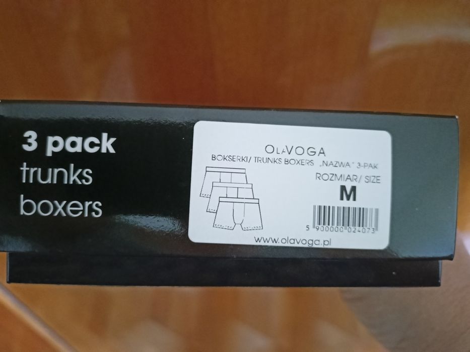 Bokserki męskie nowe komplet OLAVoga