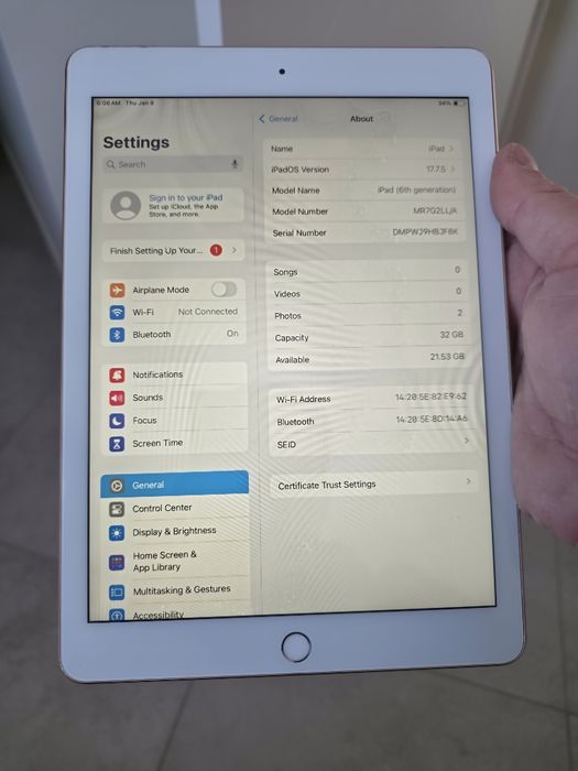 iPad 6 покоління. 32GB. Gold. Без обмежень. Гарантія