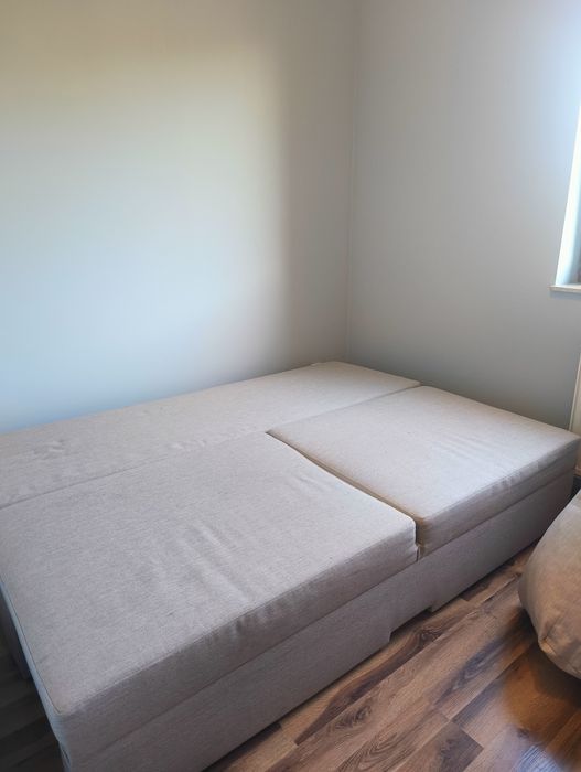 Szare Łóżko sofa duże