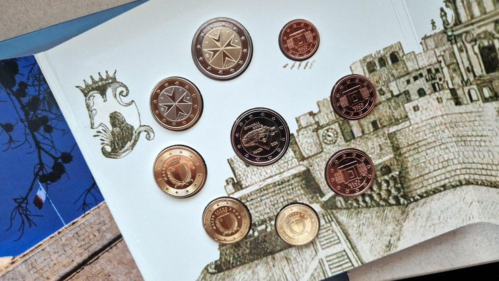 MALTA 2024 Set Pack 8 Moedas BU com 2 Euro CITTADELLA GOZZO