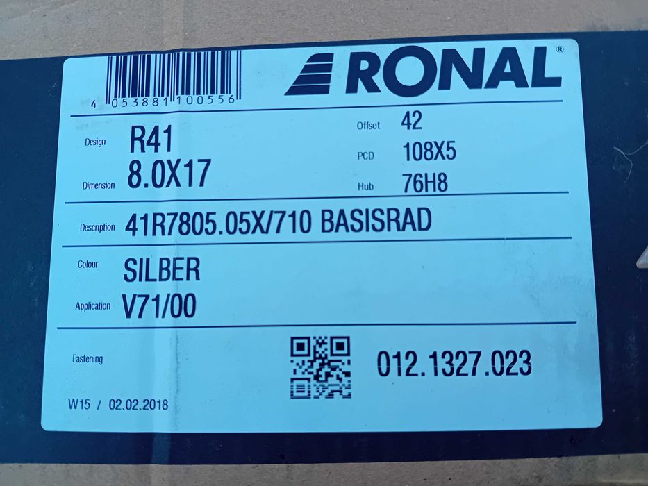 Alufelgi 17'' NOWE Volvo S60 V60 S90 V90 S80 V50 V70 XC40 F-VAT