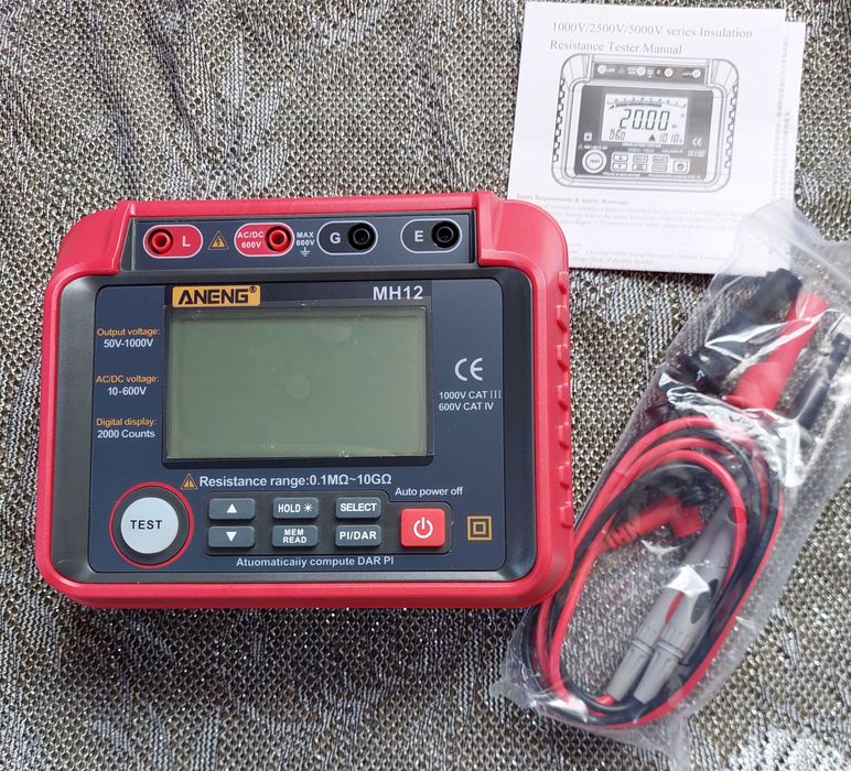 Мегомметр профи класса - измерение изоляции, заземления, сопротивления