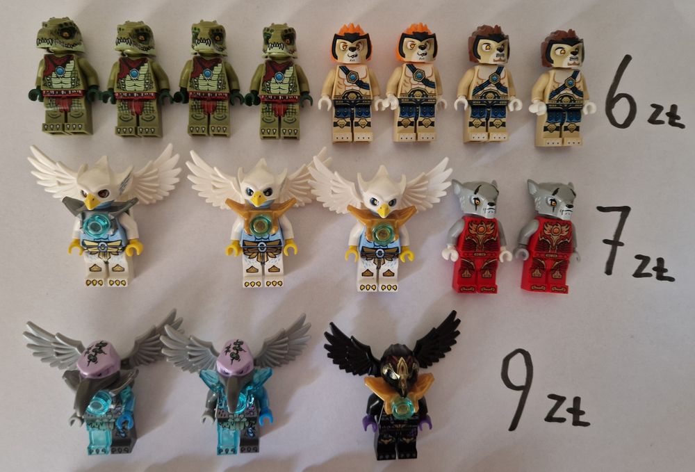 Lego orginalne figurki kolekcjonerskie CMF i Chima