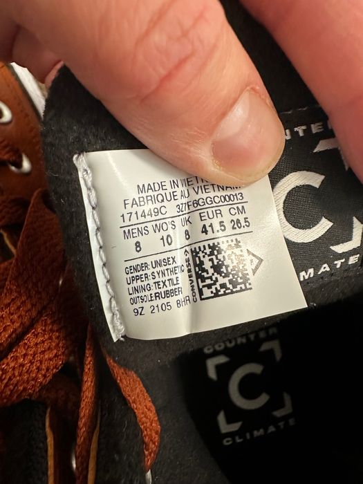 Новые ботинки Converse