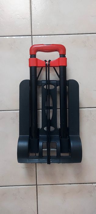 Wózek transportowy max 50kg. Lekki, czarny, poręczny, bagaż, zakupy, powerfix profi.