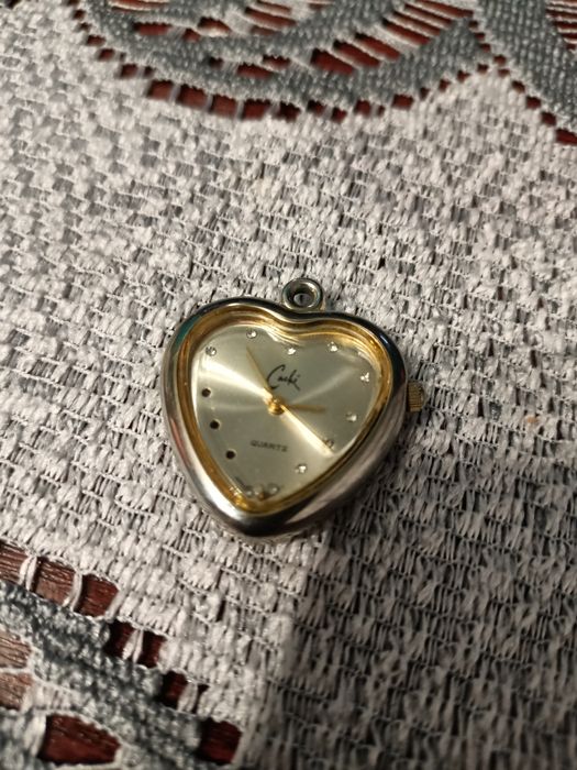 Zegarek Coudi serce wisiorek