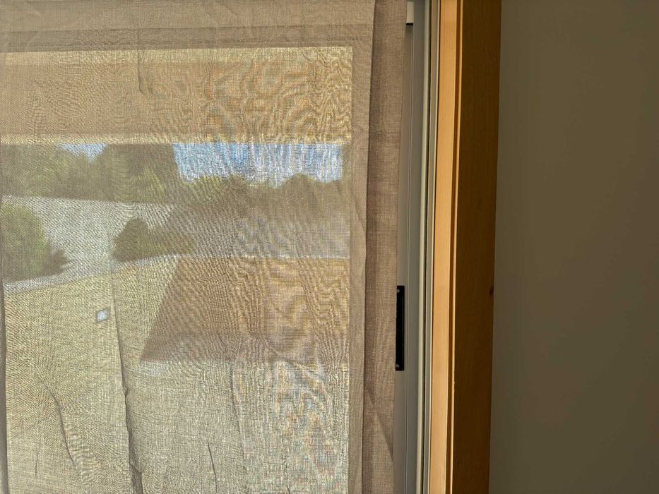 Cortina com ilhó em inox