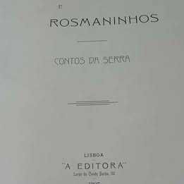 Livro  Tojos e Rosmaninhos - Contos da Serra - Alfredo Keil #