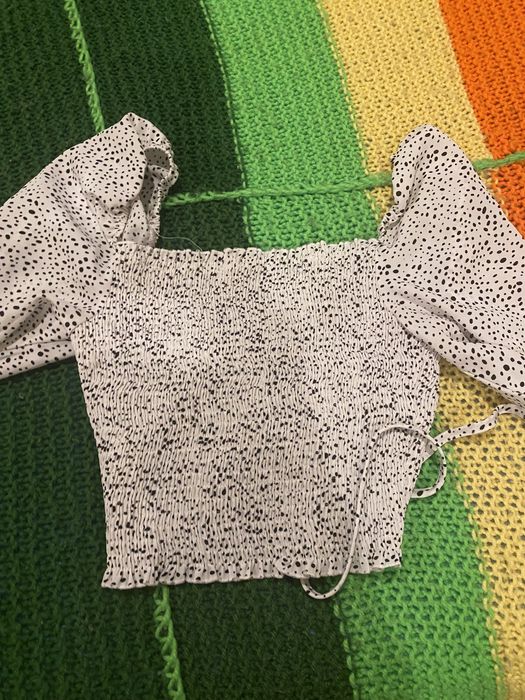 Top mangas compridas com nó ajustável SHEIN