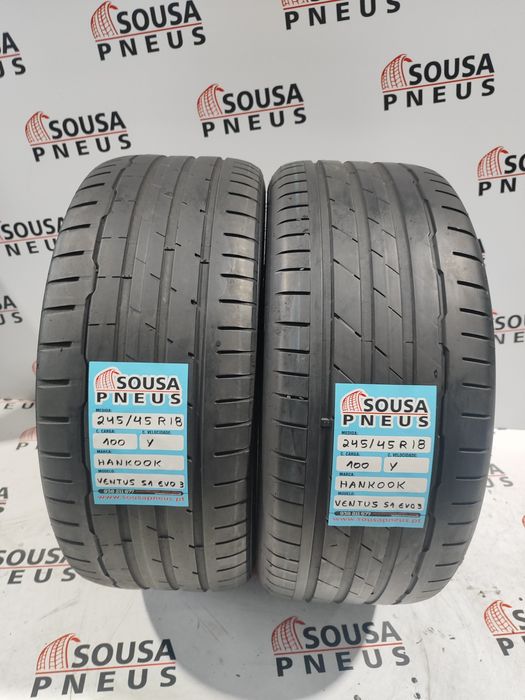 2 pneus 70% de piso 245-45R18 hankook - Oferta dos portes