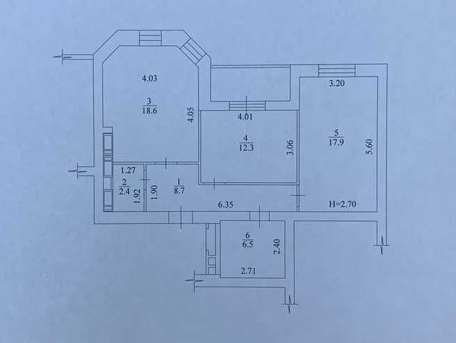 Продам 2 к.кв 70,3 м2, Центр Парк, ЖК "Сокольники" ул. Профессорская