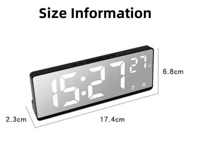 Relógio Desprtador Digital (envio PT gratuito) - levezinho