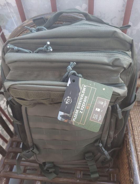 Plecak survivalowy 45L, z rzepami