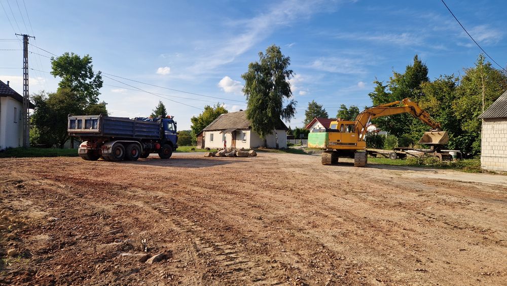 Wynajem koparki obrotowej  gąsienicowej 20ton