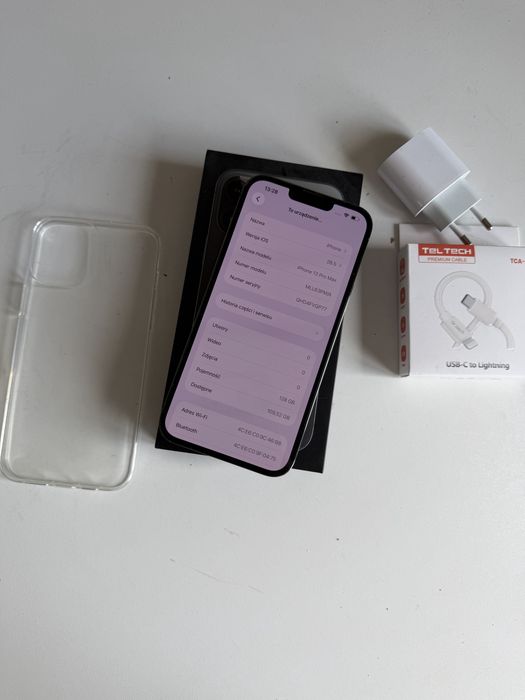 iPhone 13 Pro Max 128gb czarny bateria 100% komplet