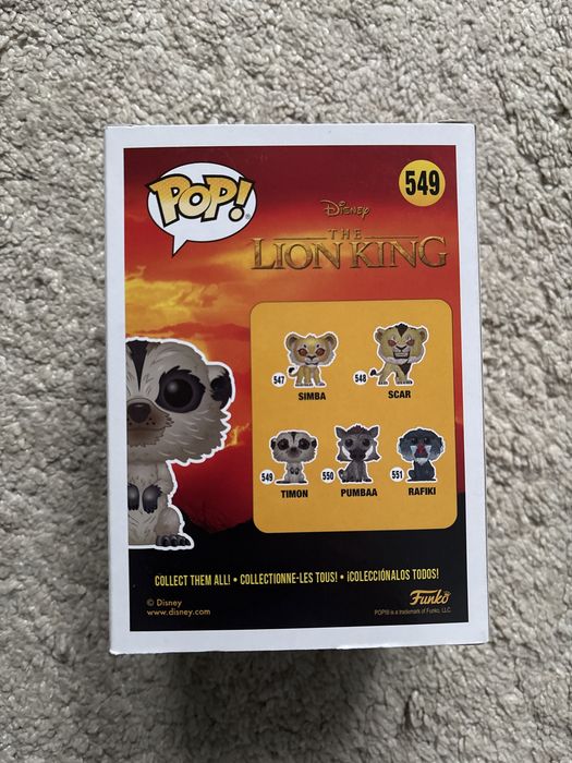 Funko pop Timon 549 The Lion King