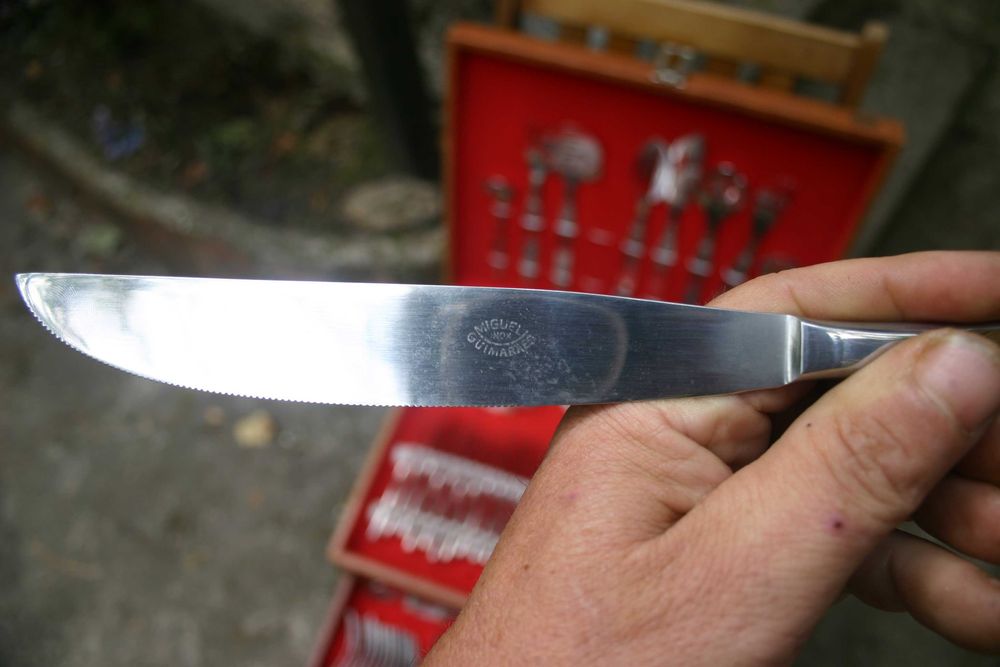 Faqueiro Antigo Miguel Inox Guimarães 130 Peças – NOVO / NUNCA USADO – Caixa Original Impecável